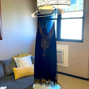 Resort Casual Black Mini Dress